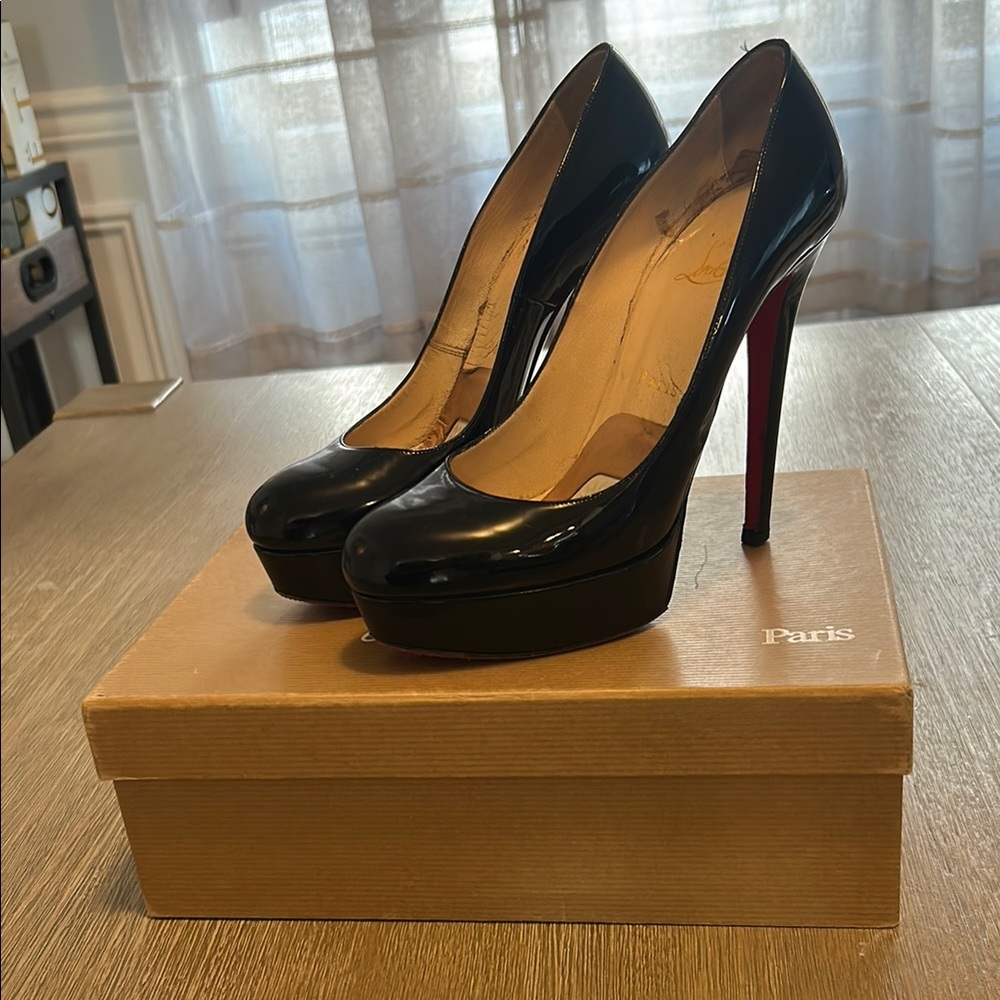 Christian Louboutin Black Patent Leather Heels